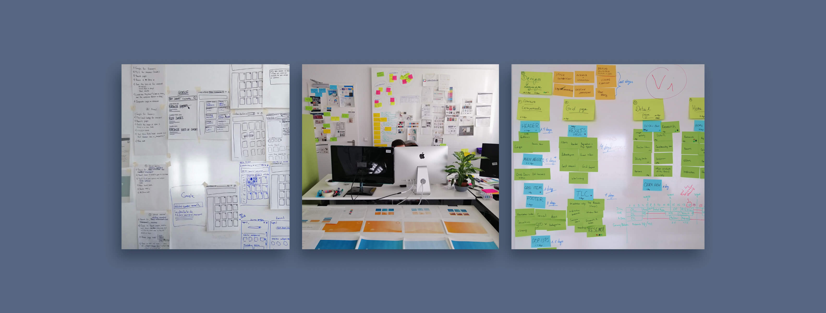 Pictures from the ideation process.